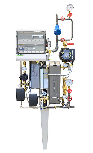 Liten fjärrvärmecentral i serien Mini Select från Cetetherm